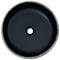 Opzetwasbak rond 41x14 cm keramiek zwart en grijs