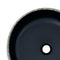 Opzetwasbak rond 41x14 cm keramiek zwart en grijs