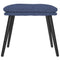 Voetenbank 45x29,5x35 cm stof blauw