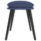 Voetenbank 45x29,5x35 cm stof blauw