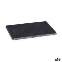 Snackdienblad Zwart Raad van bestuur 10 x 0,5 x 15 cm (36 Stuks)