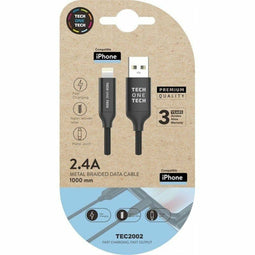 Kabel Lightning Tech One Tech TEC2002 Zwart