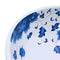 Opzetwasbak rond 41x14 cm keramiek wit en blauw