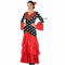 Kostuums voor Volwassenen Zwart Rood Flamenco danser Spanje Maat XL