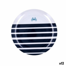 Eetbord Quid Atlantic Multicolour Bioplastic 25 cm (12 Stuks)