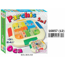 Parchis en Oca Spelbord 30,5 x 30,5 x 5,5 cm