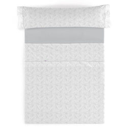 Set beddengoed Alexandra House Living Lara Parelgrijs Bed van 150 3 Onderdelen