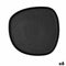 Eetbord Bidasoa Fosil Zwart Keramisch Vierkant 26,3 x 25,5 x 2,4 cm (6 Stuks)