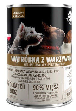 PET REPUBLIC Adult Medium & Small Liver with vegetables - nat hondenvoer - 400g