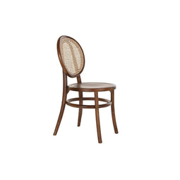 Stoel DKD Home Decor Donkerbruin Rooster Rotan Olmenhout (43 x 43 x 89 cm)