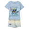 Pyjama Kinderen Stitch Licht Blauw Maat 6 Jaar