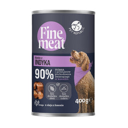 PET REPUBLIC Fijne Vlees kalkoen schotel - nat hondenvoer - 400g