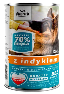 FRENDI with Turkey chunks in delicate sauce - nat hondenvoer - 1250g