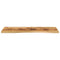 Tafelblad met ronding 120x60x2,5 cm massief ruw mangohout