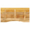 Tafelblad met ronding 120x60x2,5 cm massief ruw mangohout