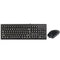 Toetsenbord en muis A4 Tech KM-720620D Zwart Engels QWERTY Qwerty US