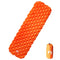 Kampeermatras opblaasbaar 190x58x6 cm oranje