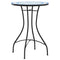 Bistrotafel 50x70 cm keramiek blauw en wit