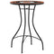 Bistrotafel mozaek 50x70 cm keramiek terracottakleurig en wit