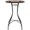 Bistrotafel mozaek 50x70 cm keramiek terracottakleurig en wit