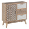 Gemakkelijk verplaatsbare meubels KENSY Wit Natuurlijk Sparrenhout Dennenhout Hout MDF 76,5 x 30...