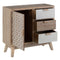 Gemakkelijk verplaatsbare meubels KENSY Wit Natuurlijk Sparrenhout Dennenhout Hout MDF 76,5 x 30...