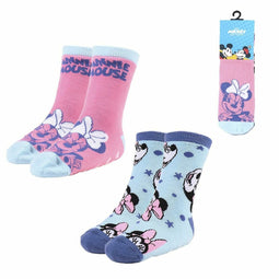 Antislipsokken Minnie Mouse Multicolour 2 Stuks Schoenmaat 23-26
