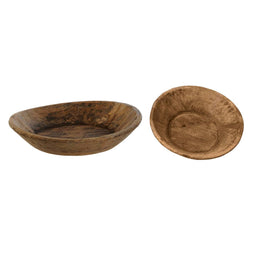 Snackdienblad Home ESPRIT Natuurlijk Hout 42 x 42 x 10 cm (2 Stuks)