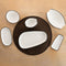 Snackdienblad Ariane Vital Filo Wit Zwart Keramisch Aluminiumoxide 17,3 x 2,6 x 10 cm (8 Stuks)