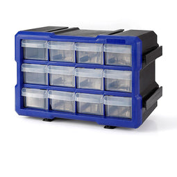 Multifunctionele ladekast Workpro Transparant 12 lades Stapelbaar