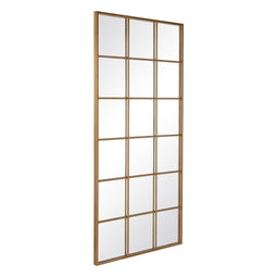 Wandspiegel Gouden Kristal Ijzer Venster 90 x 3 x 180 cm