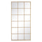 Wandspiegel Gouden Kristal Ijzer Venster 90 x 3 x 180 cm