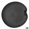 Snackdienblad Bidasoa Fosil Zwart Keramisch Aluminiumoxide 31,4 x 31,2 x 4 cm (4 Stuks)