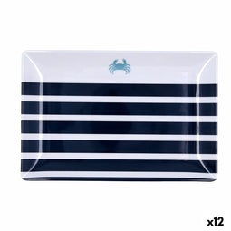 Snackdienblad Quid Atlantic Multicolour Bioplastic 30 x 20 x 2 cm (12 Stuks)