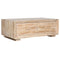 Hoofdtafel Home ESPRIT Natuurlijk Sparrenhout Hout MDF 130 x 70 x 46 cm