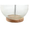 Bureaulamp Home ESPRIT Beige Hout Kristal 50 W 220 V 32 x 32 x 61 cm