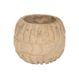 Vaas Home ESPRIT Natuurlijk Paulownia hout 28 x 28 x 22 cm