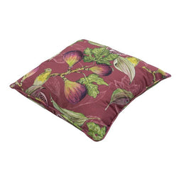 Madison - Sierkussen 50x50 Piping outdoor Jasmijn bordeaux