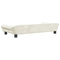 Kinderbank 100x50x26 cm fluweel crmekleurig
