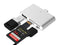 USB Type-C Smart Reader for microSD, SD, USB, USB Micro (Grey)