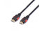Reekin HDMI Cable - 5,0 Meter - FULL HD 4K Black/Red (High Speed w. Eth.)