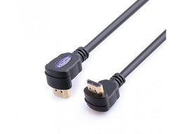 Reekin HDMI Cable - 1,0 Meter - FULL HD 2x 90° (High Speed w. Ethernet)