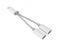 YK-Design 2in1 Digital Audio Conversion Cable YK-P03 Lightning (White)