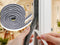 Door seal self-adhesive 5 meters, 9x9mm, grey