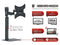 Red Eagle Wall Mount for LED-TV - FLEXI DUO COMBO 13-42
