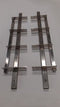 Shutter framewerk, 2 stuks - 50 cm - rvs, rvs kleur