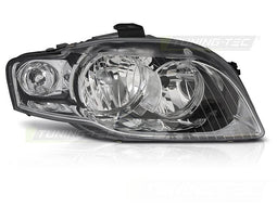 Koplamp rechts - voor AUDI A4 B7 2004-2008 sedan/avant - TYC - chroom
