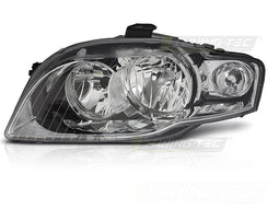 Koplamp links - voor AUDI A4 B7 2004-2008 sedan/avant - TYC - chroom