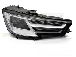Koplamp rechts Xenon - voor AUDI A4 B9 2015-2019 - TYC - zwart