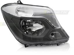 Koplamp rechts - voor Mercedes Sprinter W906 2013-2018 - TYC - zwart